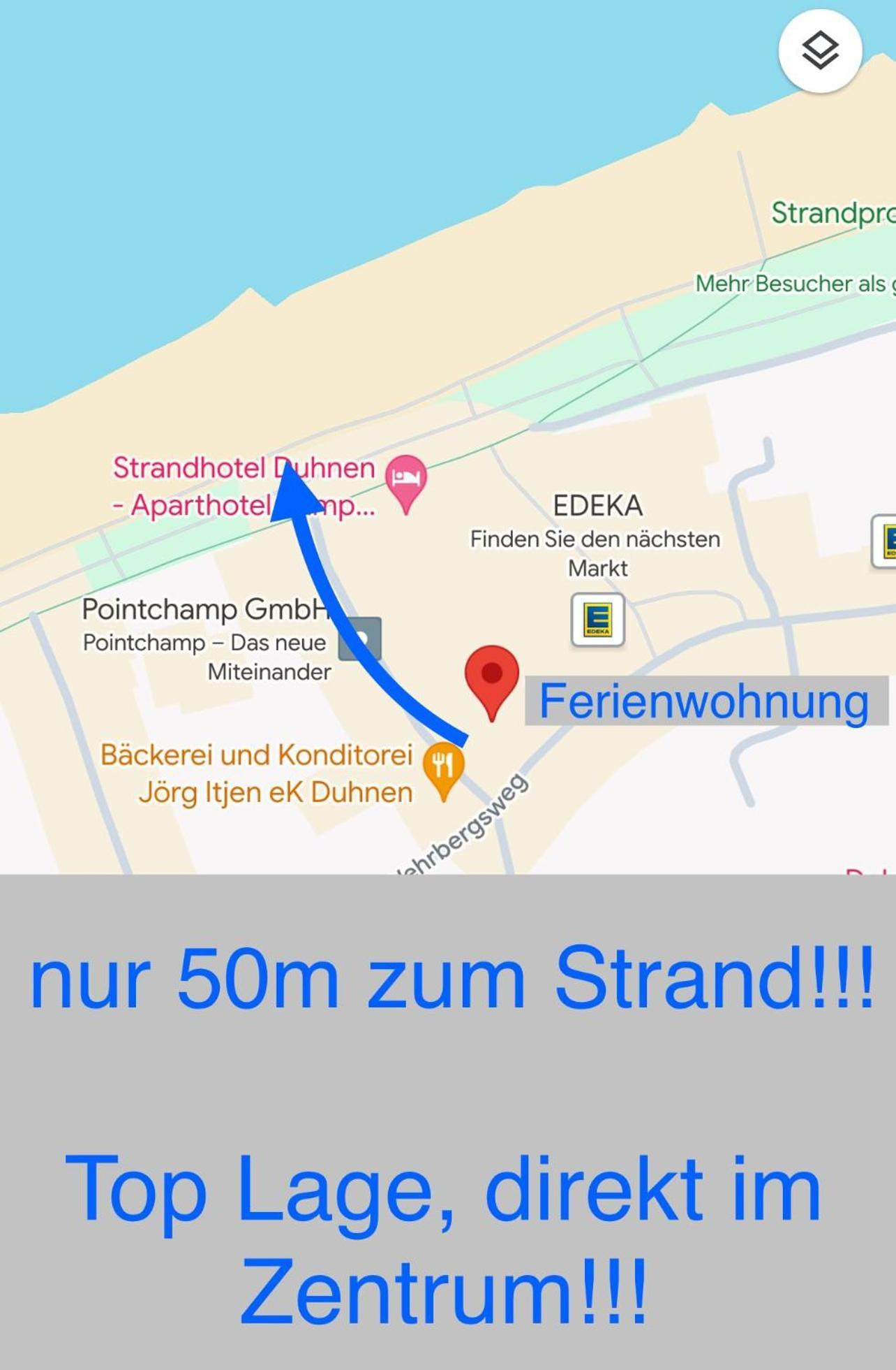 Traumhafte Ferienwohnung "Seekueste" In Cuxhaven - Duhnen In 1A Lage Im Haus Elbe 1 !!! 50M Zum Strand !!! 外观 照片